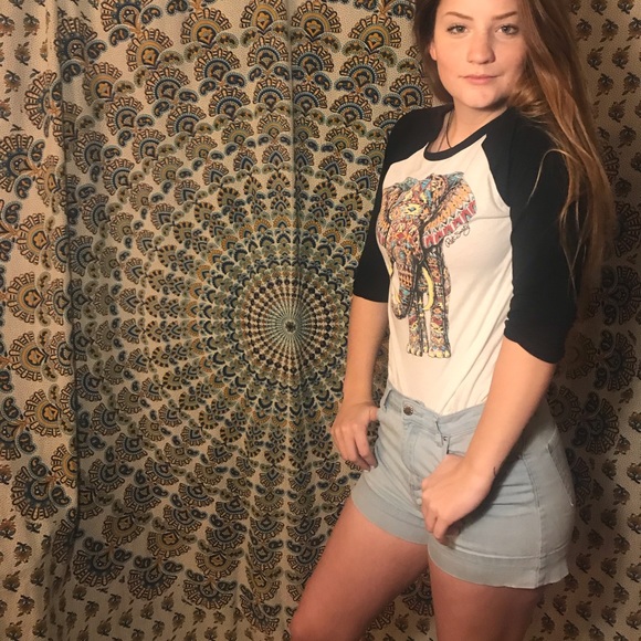 Tribal Elephant Baseball Shirt - Picture 2 of 4